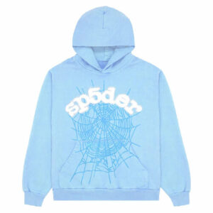 Sp5der Young Thug Sky Blue Hoodie