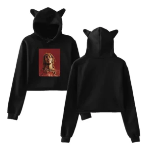 Young Thug Black Cropped Hoodie