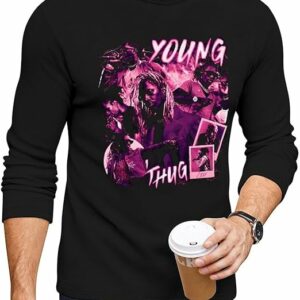 Young Thug T-Shirt Men's Crewneck With Long Sleeve