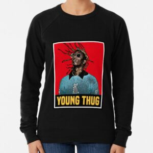 Young Thug Logo Lightweight Black Sweatshirt