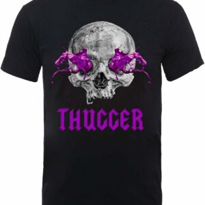 Young Thug Men's Thugger Slim Skull Slim Fit T-Shirt Black